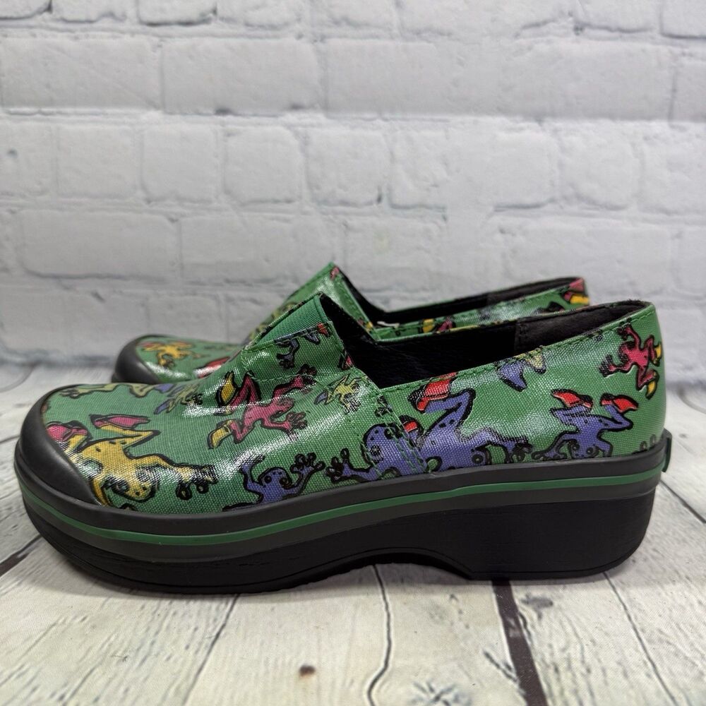 Dansko Clogs Girls Women Size 3.5-4 US 34 EU Frogs Lover Slip On School Shoes - Picture 6 of 11